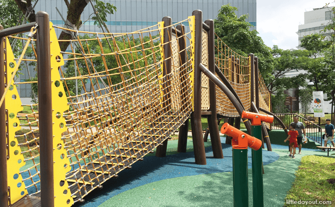 Suspension Bridge at Admiralty Park Playground