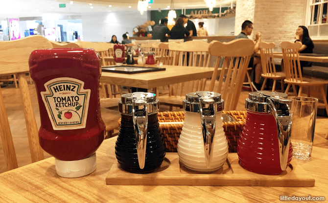 Syrups at Eggs n Things Singapore