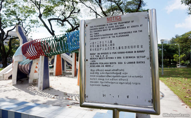 Signboard at the Toa Payoh Dragon Playground