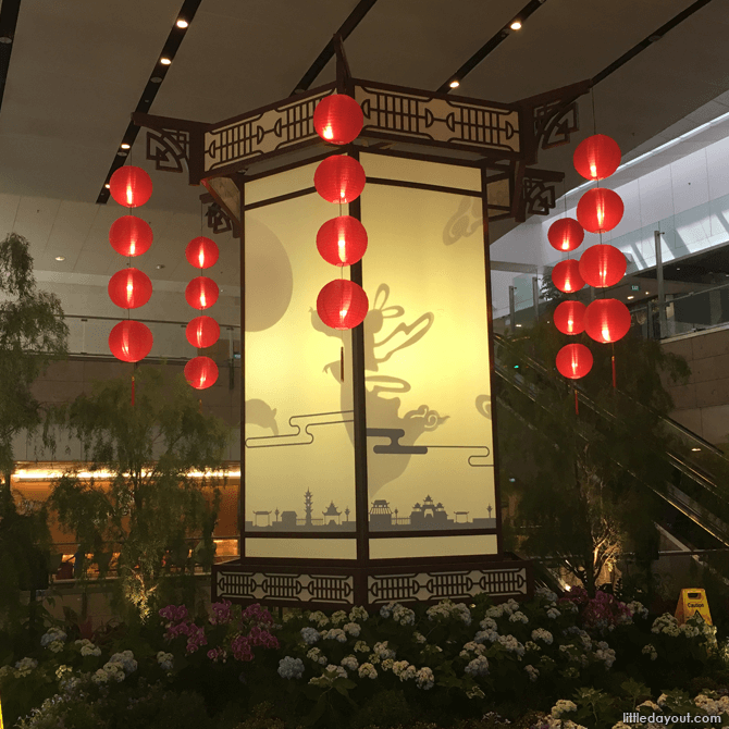 Lantern display at Terminal 2, Changi Airport, 2017