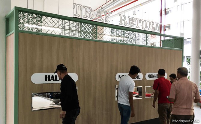 Tray Return at Yishun Park Hawker Centre