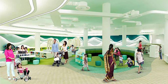 VivoCity library’s Children’s Area