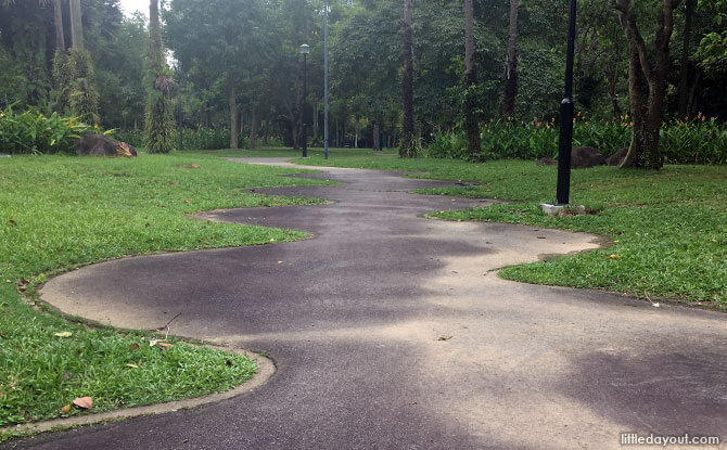 Wavy track at West Coast Park