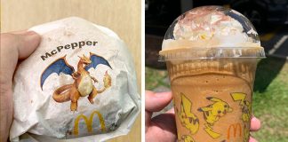 McDonald's Releases Charizard McPepper Burger, Pikachu Teh C Frappe & Eevee Pulot Hitam Pie