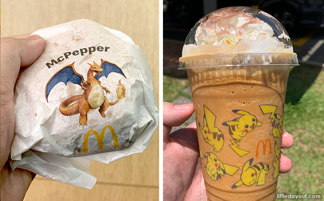 McDonald's Releases Charizard McPepper Burger, Pikachu Teh C Frappe & Eevee Pulot Hitam Pie