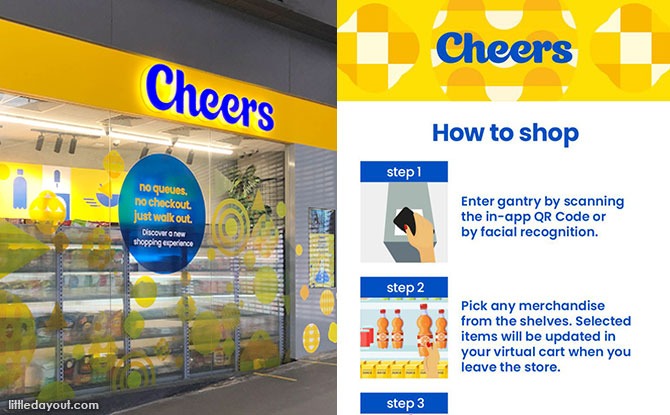 Automated Cheers' Store At Our Tampines Hub: Shopping With An App