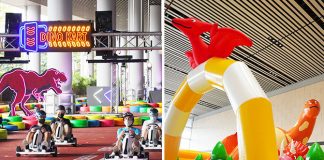 Dinosaur Bouncy Castle & Go Karts At Changi Terminal 4: Brontosaurus-Sized Fun