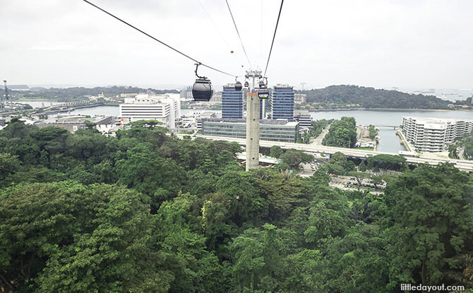 Cable Car from Mount Faber Peak to Sentosa