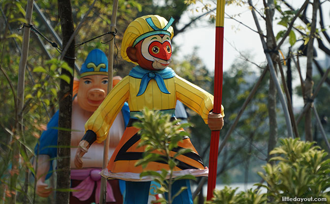 Journey to the West is depicted in lanterns - Mid-Autumn Festival 2019 at Jurong Lake Gardens