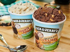 Ben & Jerry’s Two Latest Non-Dairy, Vegan Flavours – Chocolate Chip Cookie Dough and Chocolate Caramel Cluster