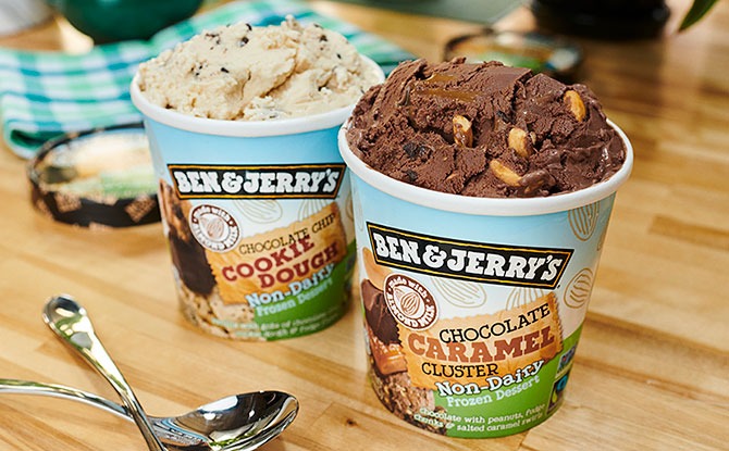 Ben & Jerry’s Two Latest Non-Dairy, Vegan Flavours – Chocolate Chip Cookie Dough and Chocolate Caramel Cluster