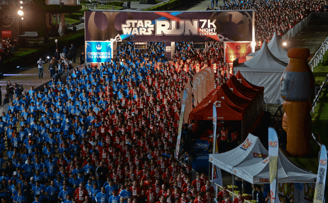 Scenes from the Star Wars Run 2015 at Buenos Aires.