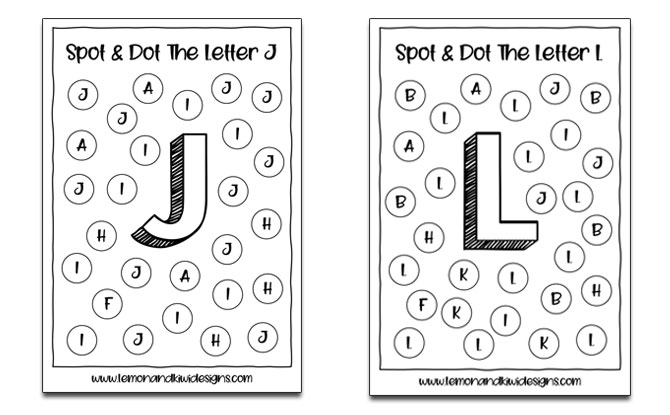 Download Free Alphabet Spot And Dot Printable