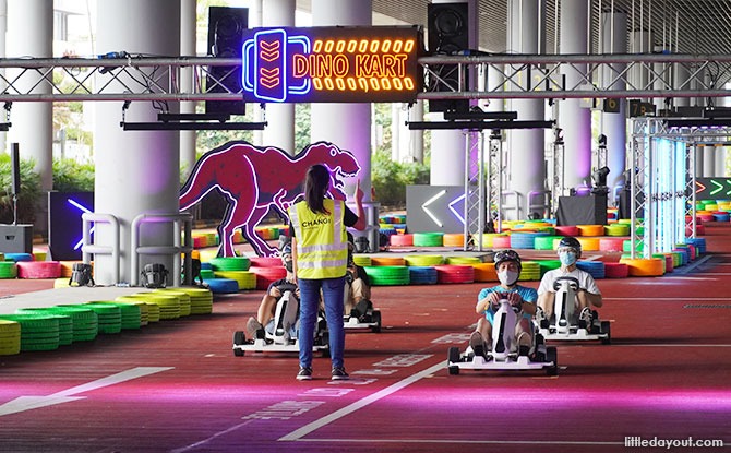 Dinosaur Go-karts at Changi Airport