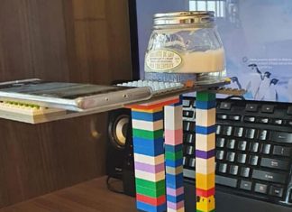 Teacher Creates A Visualiser Using Toy Bricks For Online Lesson Teacher Creates A Visualiser Using Toy Bricks For Online Lesson