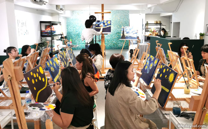 Paintblush Art Studio & Its Sip & Paint Art Jam Review