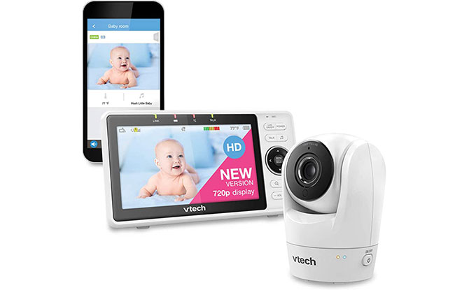 Best Baby Monitors with Reviews (2023) Vtech VM901 Wi-Fi Baby Monitor