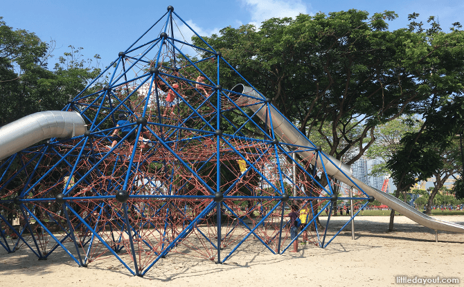 Climbing Pyramid at West Coast Park Playground