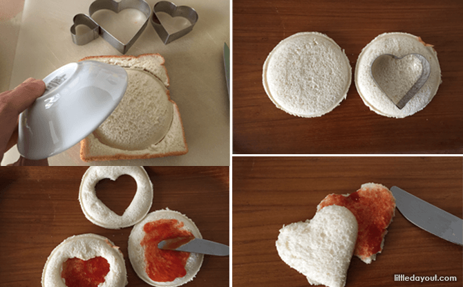 Heart-shaped Foods for Valentine's Day - Sweetheart Bread Steps