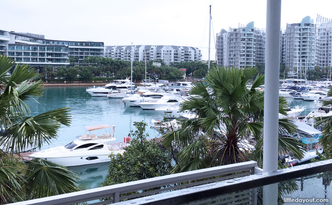 View from One15 Marina Sentosa Cove room