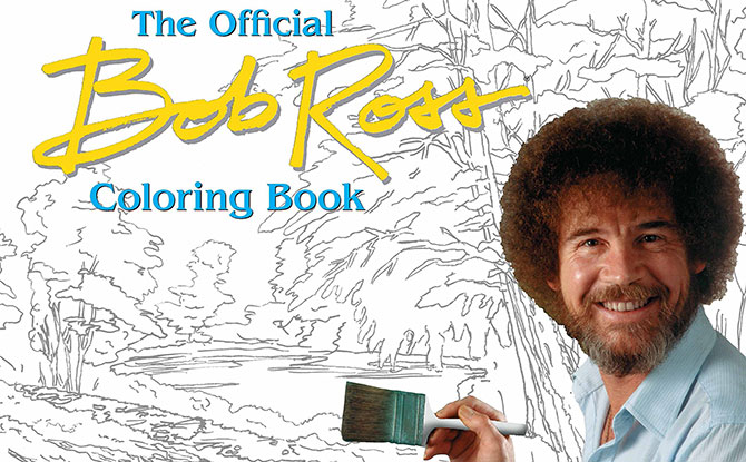 Bob Ross Colouring Book