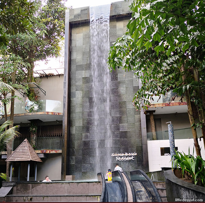 Siloso Beach Resort Waterfall