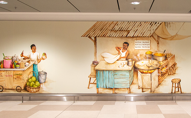 A Visual Story Of Singapore's Heritage Told Through Art At Changi Airport Terminal 4 e02 T4- Artpieces