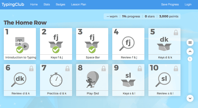 Scoreboard and leaderboard - TypingClub