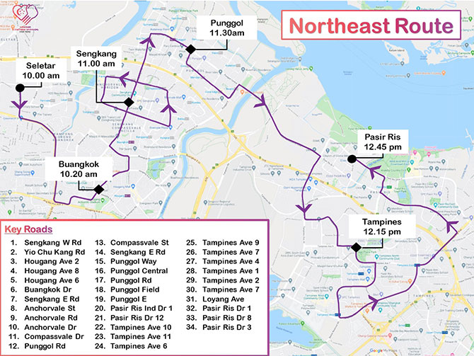 Northeast Mobile Column Route