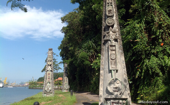 Pillars at Sentosa Coastal Walk