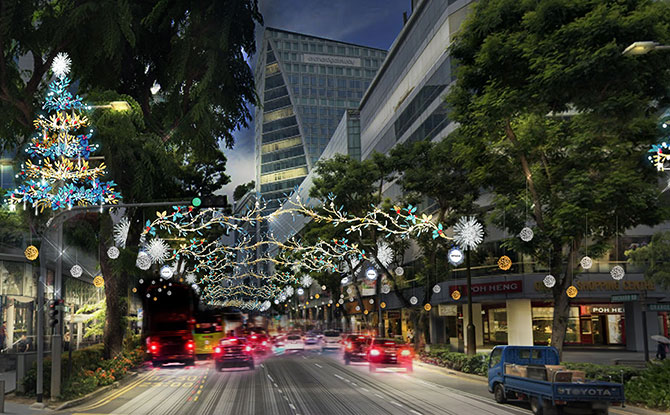 Uplifting Spirits with Dazzling Orchard Road Christmas Lights