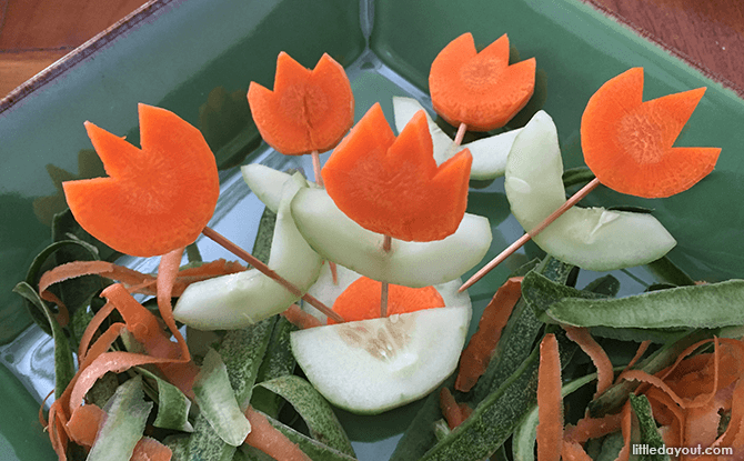 Heart-shaped Foods for Valentine's Day - Carrot Flowers