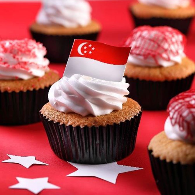 National Day cupcakes