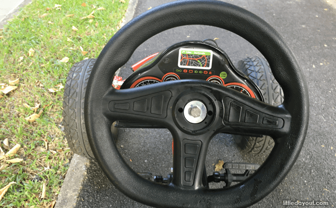 Pedal Go-kart steering wheel