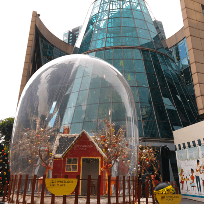 Snow Globe at Wheelock Place in the Day