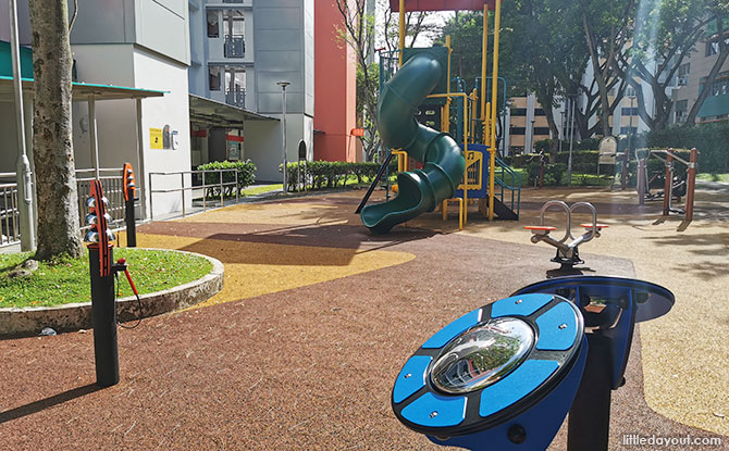 Musical Playground with Triple Slides at Clementi Ave 2