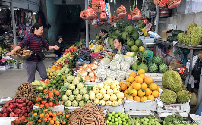 Fresh produce at Con Market