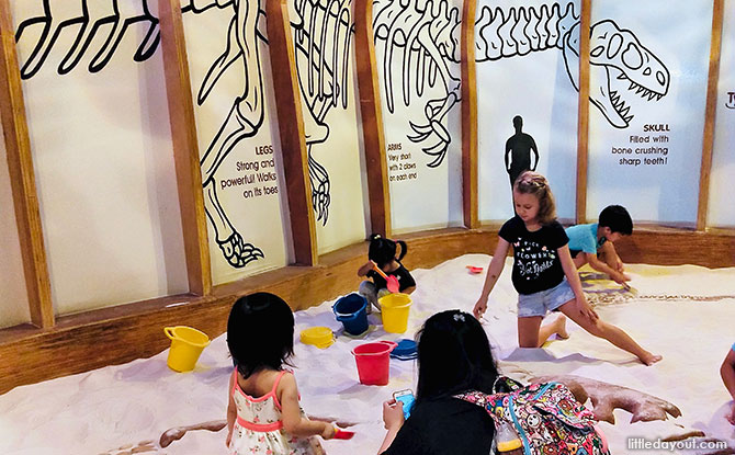 Dino Pit at KidsSTOP Singapore