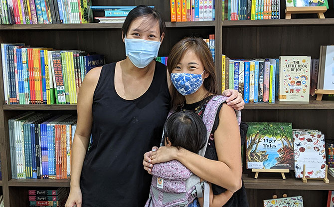 Cecilia Yeo (L) and Shirlyn Lew (R), Co-founders of Natventure Books Cafe.