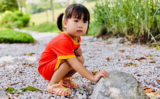 Playing at Punggol Waterway Park