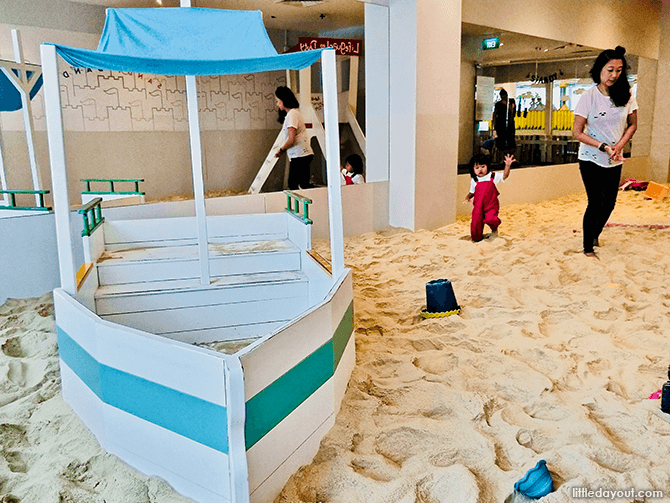 Indoor sand play at Forum, Singapore