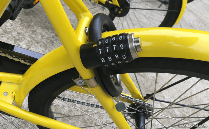Combination lock on Ofo bikes
