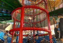 Taking On The Vertical Challenge: Climbing Four Levels Of Netted Fun Vertical Challenge - Coastal PlayGrove
