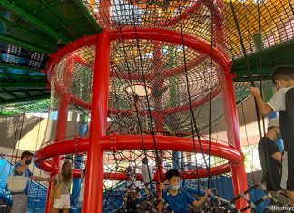 Taking On The Vertical Challenge: Climbing Four Levels Of Netted Fun Vertical Challenge - Coastal PlayGrove