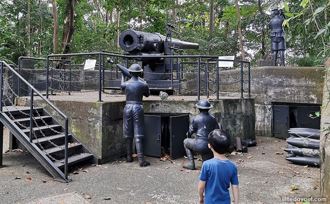 At the cannon display