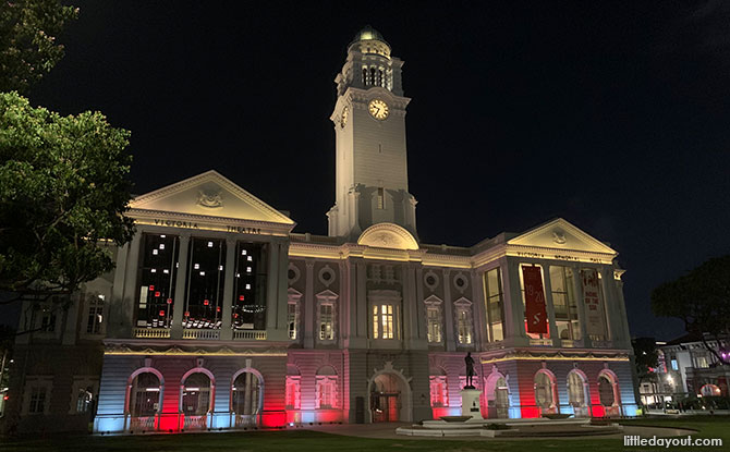 Victoria Concert Hall Light Up for National Day 2020