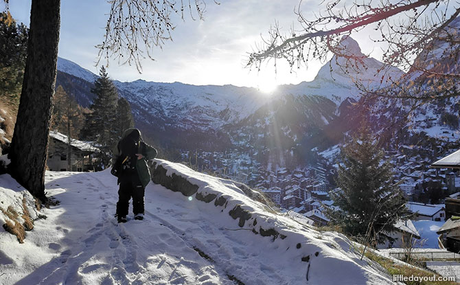 Hiking with Family in Zermatt