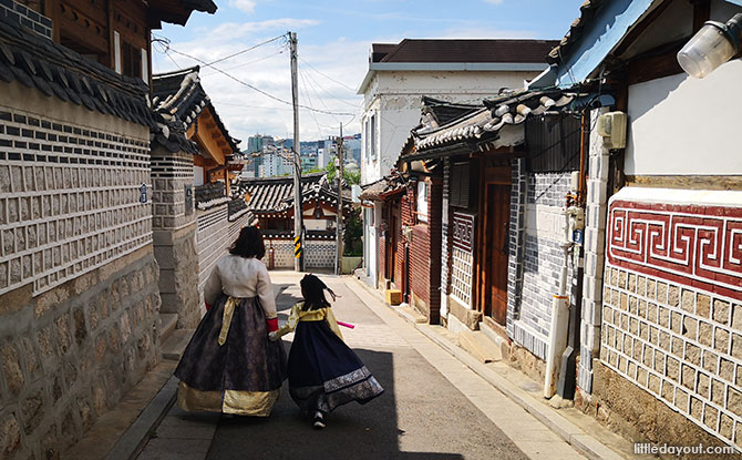 Traditional houses at Bukchon Hanok Village