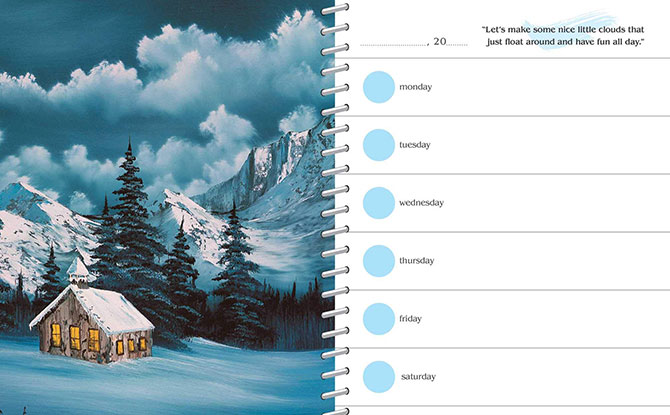 Bob Ross Calendar