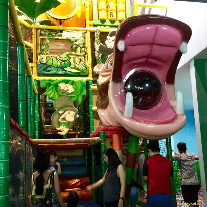 Jungle Play Gym at Amazonia Indoor Playground at Great World City, Singapore